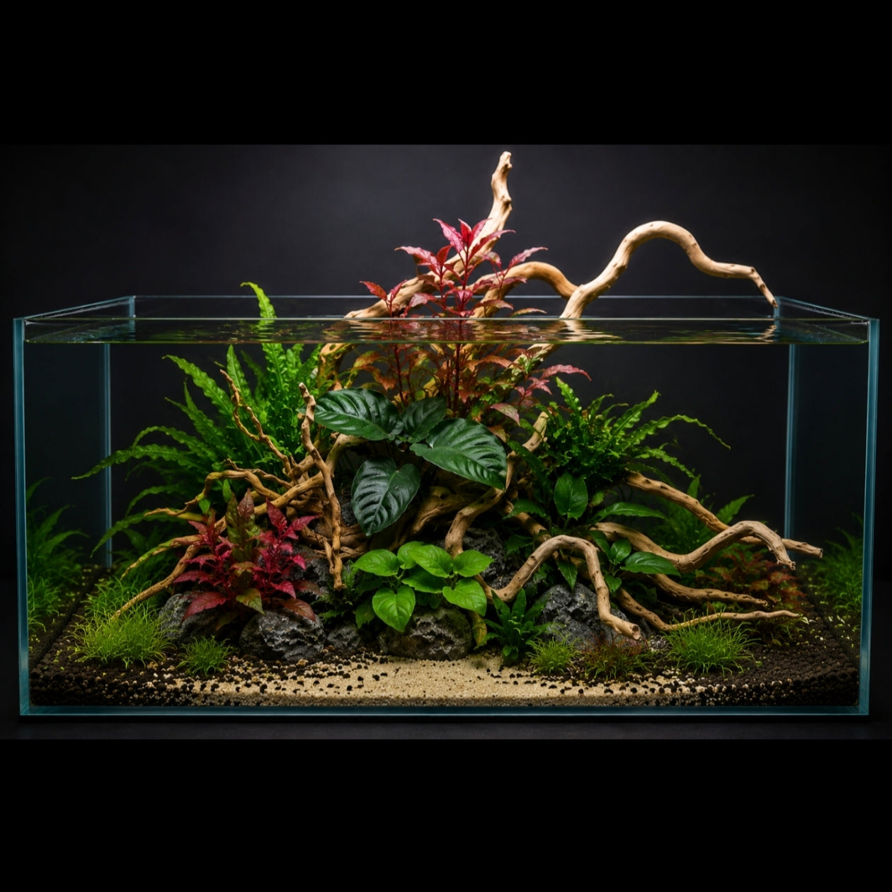 Aquascape Premium 60 cm – Edición Green & Red