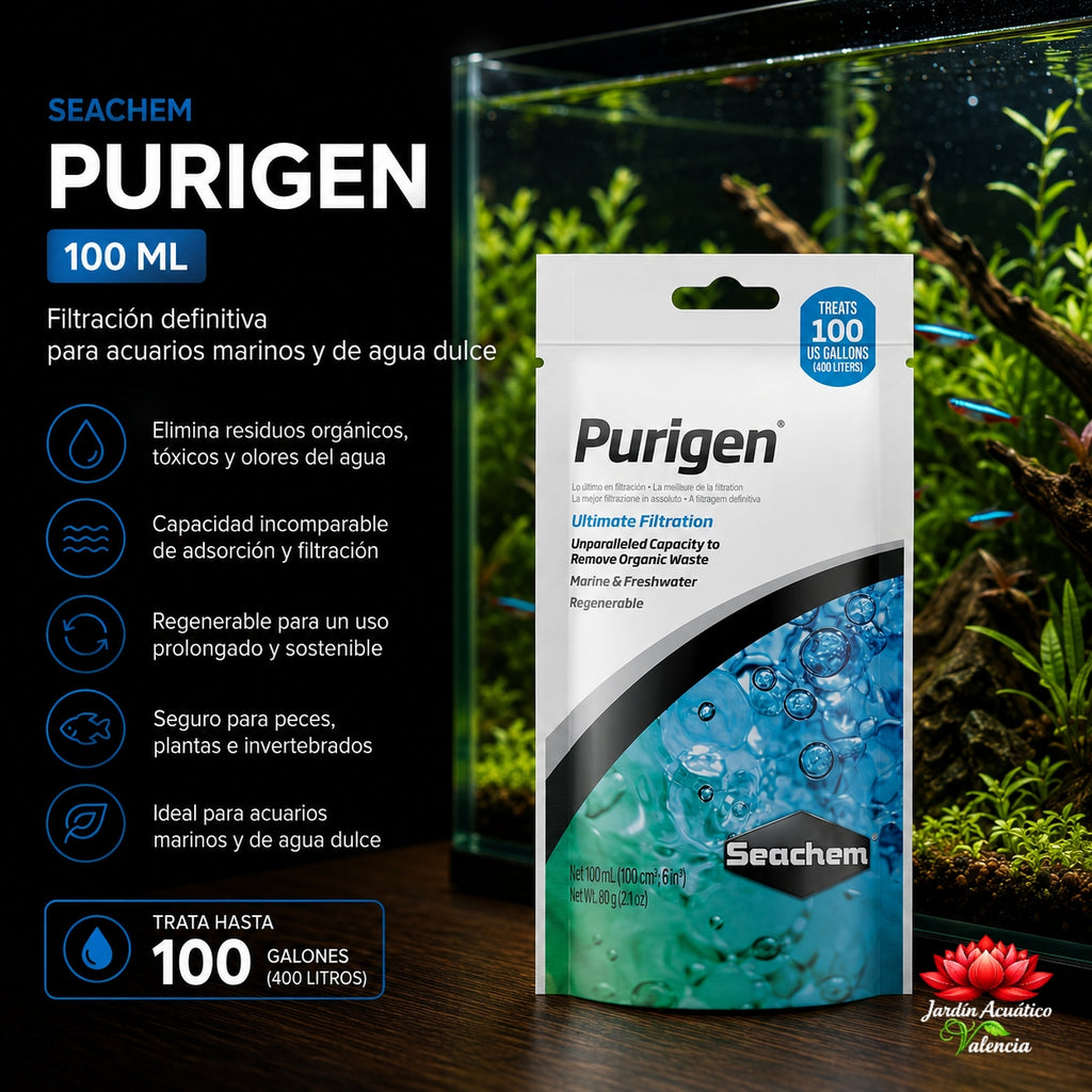 Seachem Purigen 100 ml | Filtración avanzada para agua cristalina
