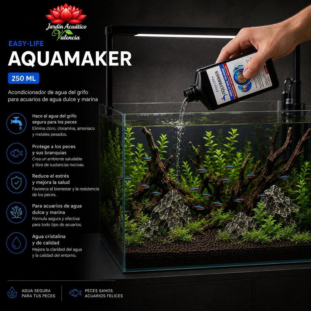 Easy-Life AquaMaker 250 ml | Anticloro, anticloroamina y neutralizador de amoníaco