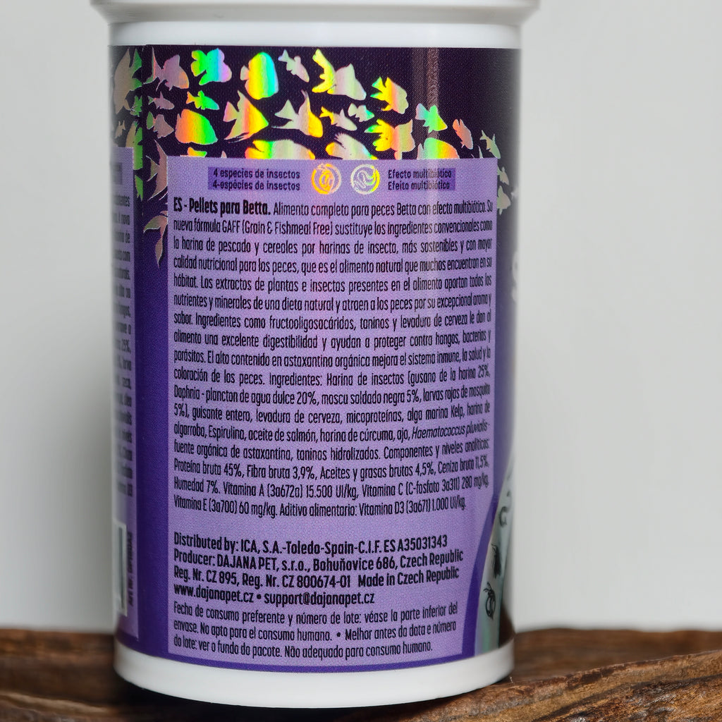 Insect Superfood Betta Pellets Dajana 40g | Alimento Premium para Betta