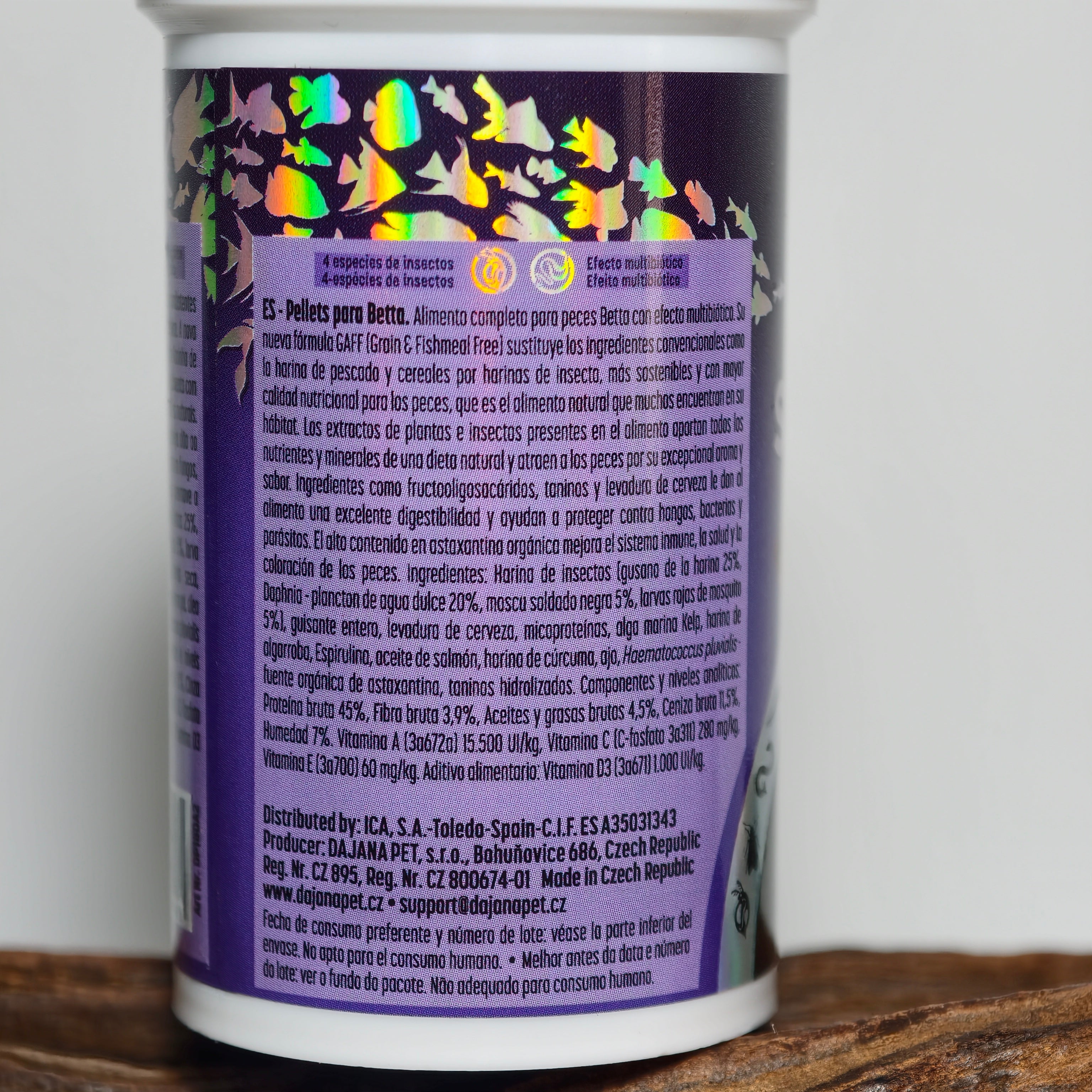 Insect Superfood Betta Pellets Dajana 40g | Alimento Premium para Betta